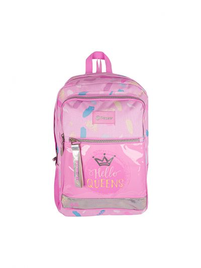 Pause Queen Backpack 17.5 Inch With Pencil Case