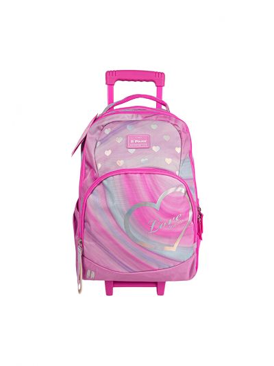 Pause Marble Trolley Bag 18 Inch With Pencil Case