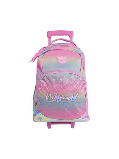 Pause Mermaid Trolley Bag 18 Inch With Pencil Case