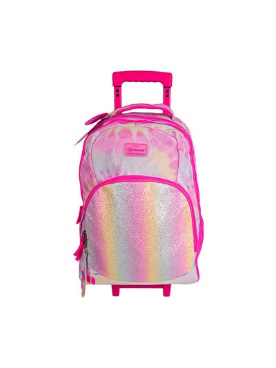 Pause Tie Dye Trolley Bag 18 Inch With Pencil Case