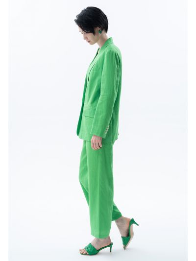 Linen Solid Trouser With Lining -Sale
