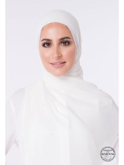 Studded Swarovski Crystal Hijab