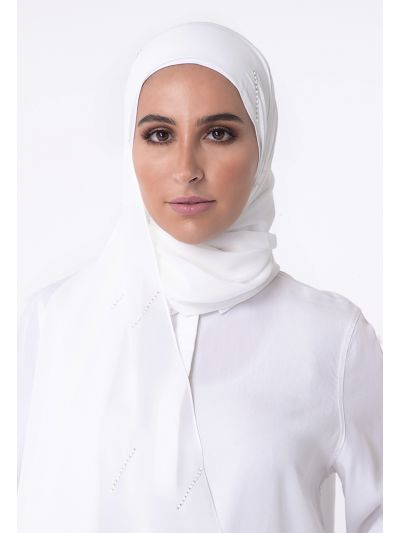 Crepe Chiffon With Crystal Hijab