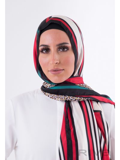 Oblique Monogram Printed Silk Hijab