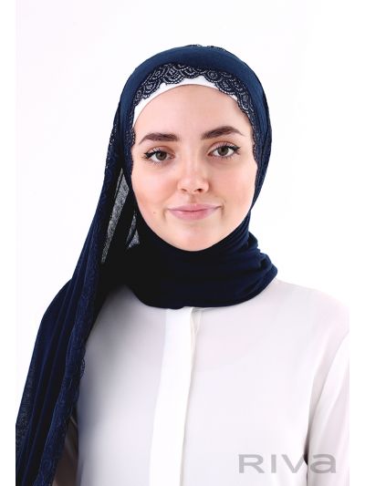 Knitted Georgette With Dantel Hijab