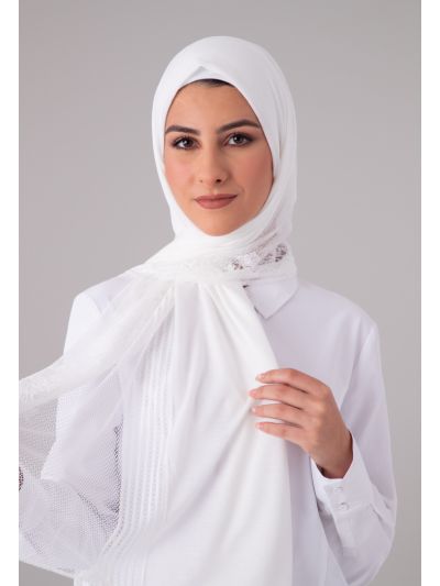 Mesh Scallop Lace Hijab