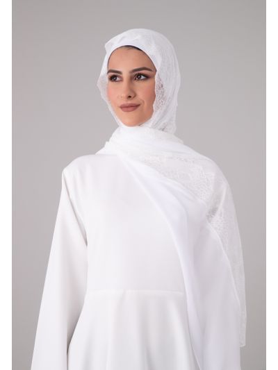 Embroidered Chiffon Lace Hijab