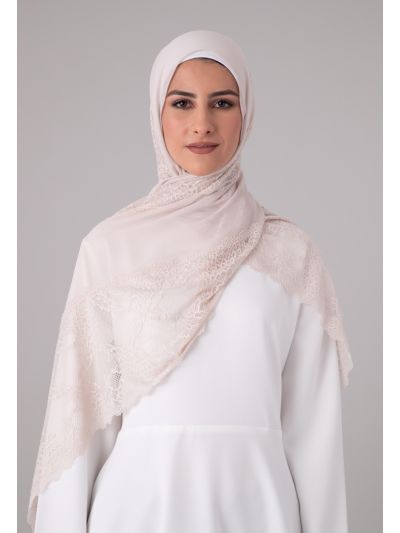 Embroidered Chiffon Lace Hijab