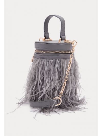 Vimoda Faux Feather Torba Bag