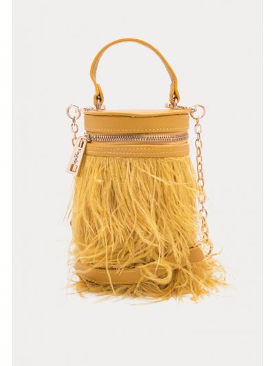 Vimoda Faux Feather Torba Bag