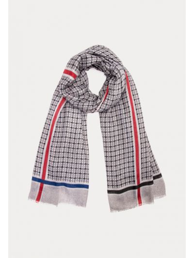Frayed Print Pattern Hijab