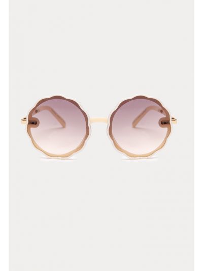 Kids Flower Shape Frame Sunglasses