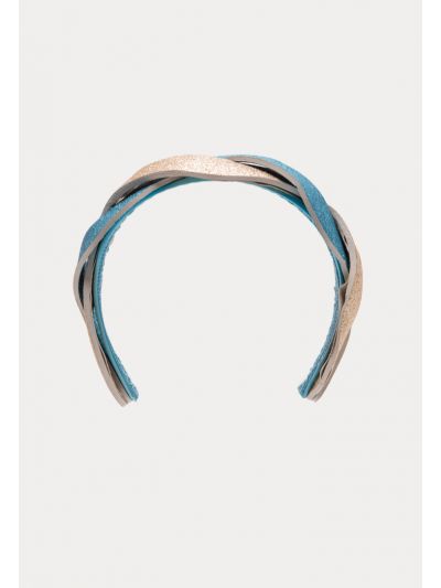 Two Tone Glittery Twisted  Headband