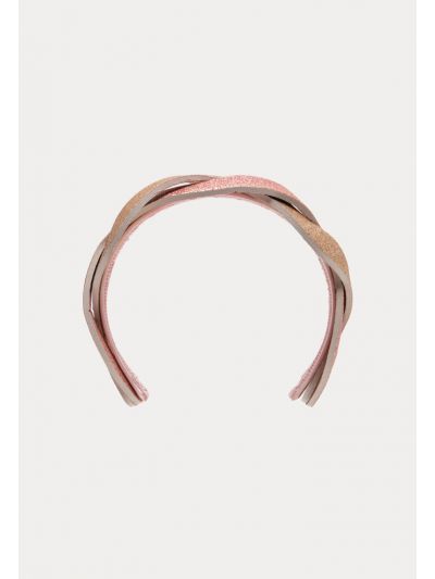 Two Tone Glittery Twisted  Headband