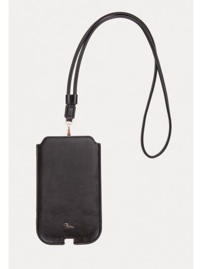Faux Leather Slim Mobile Holder Sling Bag