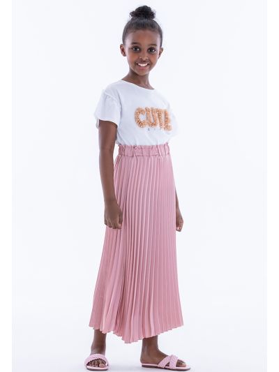 Maxi All Over Fine Pleated Skirt -Sale