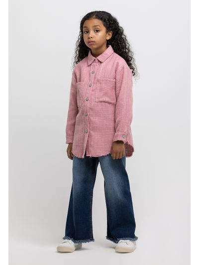 Wide Leg Mid Rise Denim Jeans -Sale