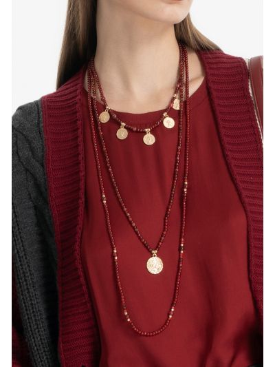 Vibrant Multilayered Beaded Necklace -Sale