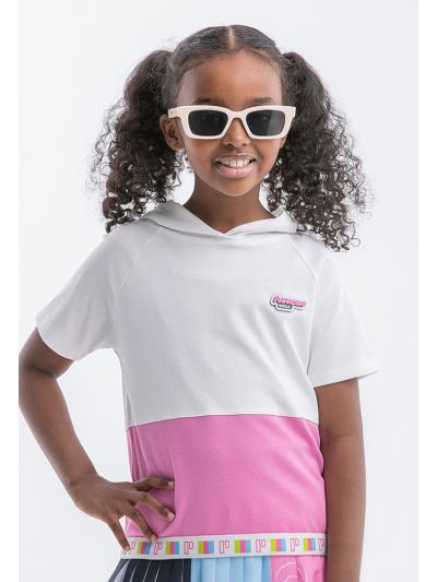 Powerpuff Girls Colorblock Hooded Blouse -Sale