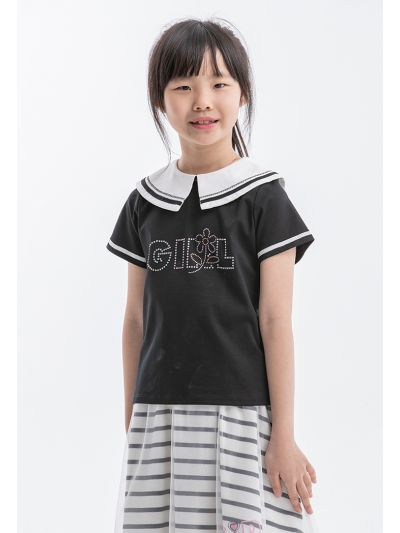 Powerpuff Girls Rhinestones Embellished T-Shirt -Sale
