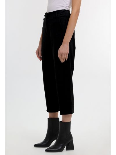 Washout Straight Leg Textured Formal Trouser -Sale