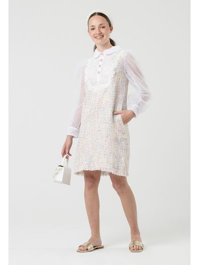 Barroque Elegant Tweed Midi Dress -Sale