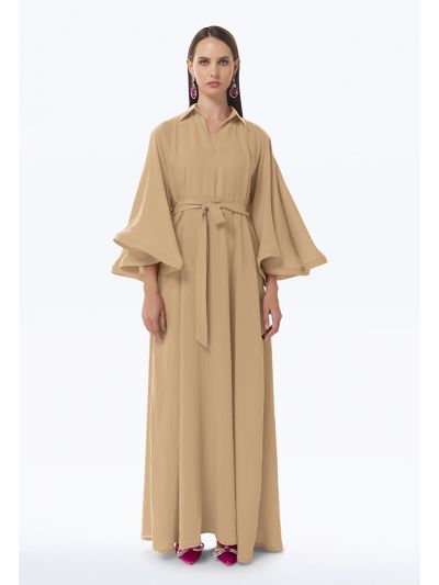 Flared Butterfly Sleeves Maxi Dress -Sale