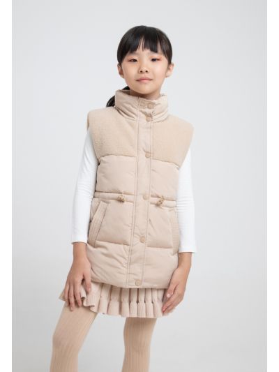Waterproof Sleeveless Snap Closure Winter Jacket