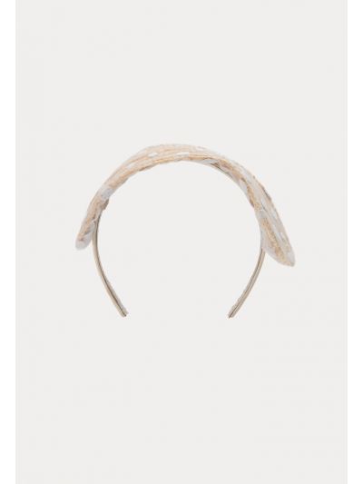 Dotted Straw Wide Hair Band -Sale