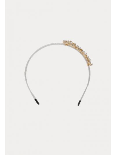 Pearl Rhinestones Adjustable Adornment Headband