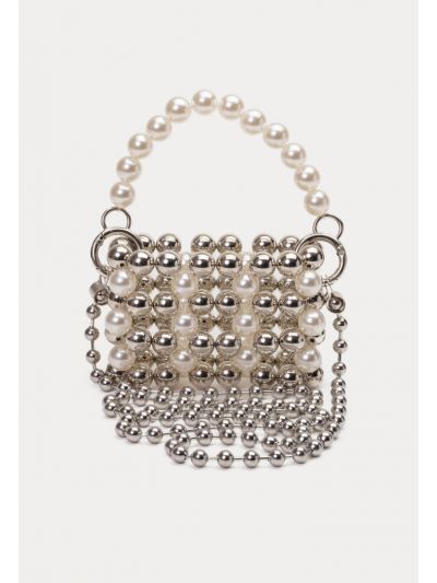 Two Tone Pearly Sling Purse Bag -Sale