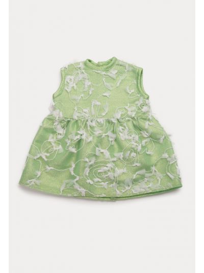 Sleeveless Textured Lined Doll Dress -Sale