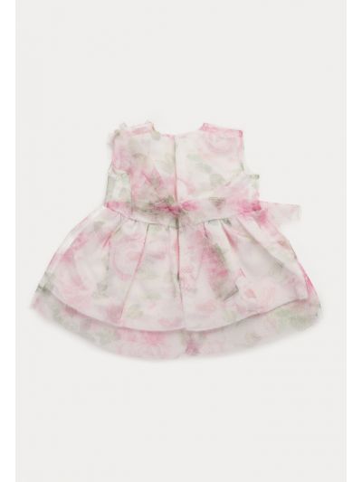 Elegant Floral Printed Doll Dress -Sale