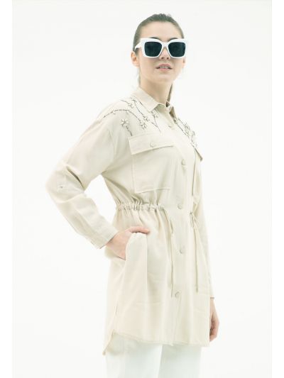 Sequenced Long Waist Band Shirt -Sale