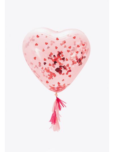 Giant Heart Shaped Confetti Balloon