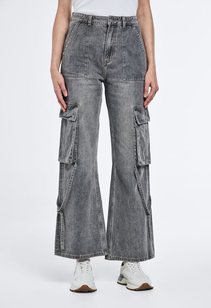 Multi pocket jeans pants new arrivals