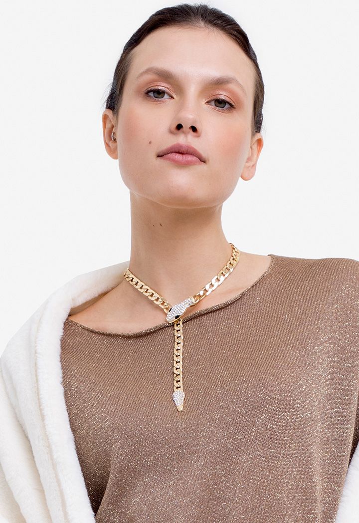 Chained Snake Necklace