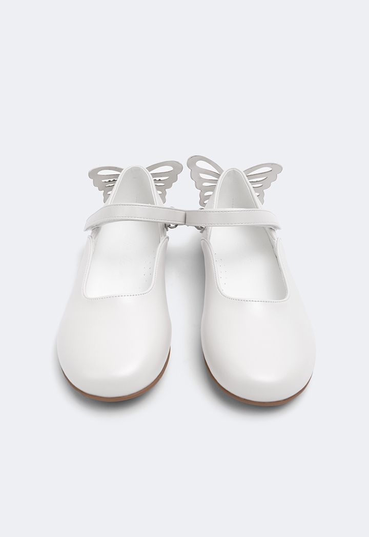 Butterfly Embellished Flat Strap Shoes