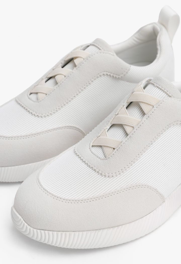 Laceless white shoes hotsell