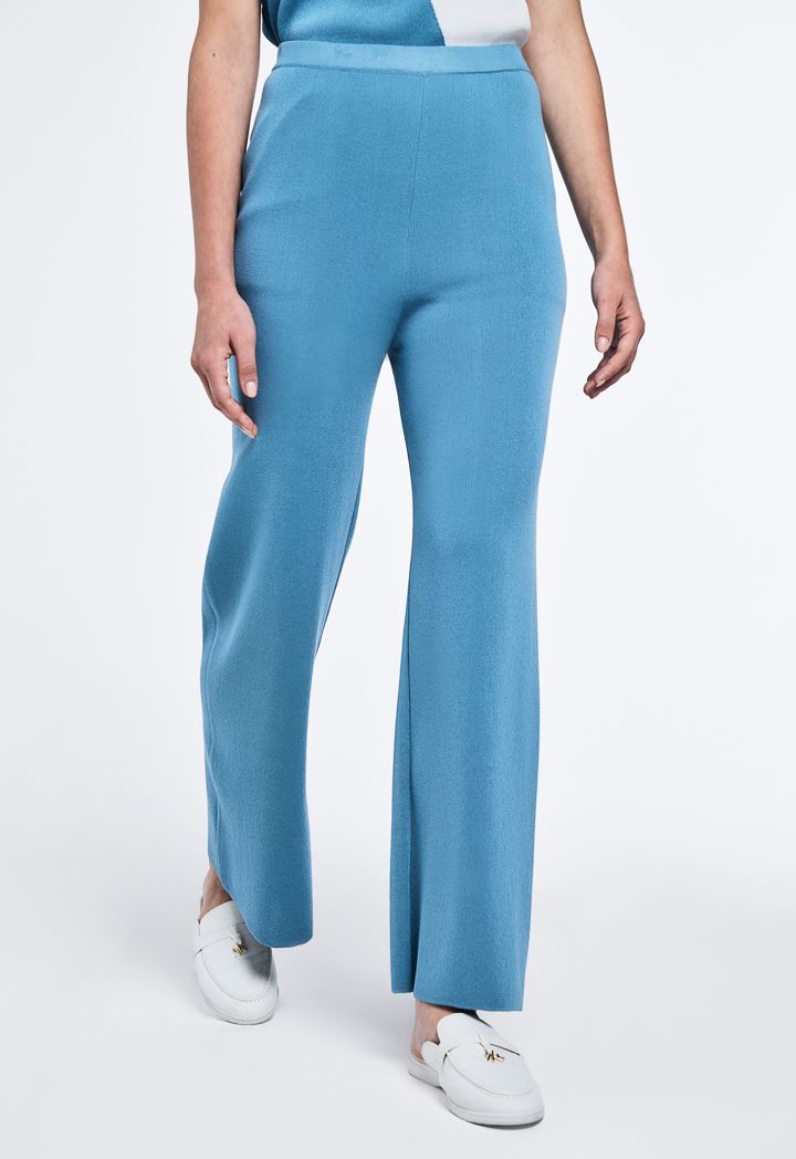 Knitted Wide Leg Trousers