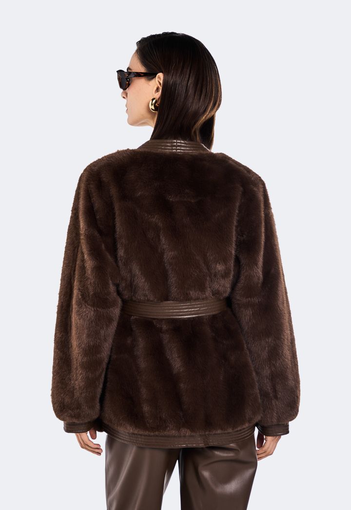 Vince faux fur jacket best sale