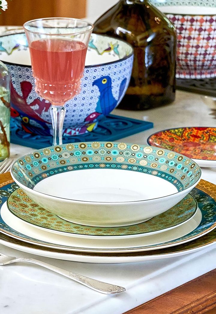 Set of 4 Dessert Plates Andalusia | Riva Home