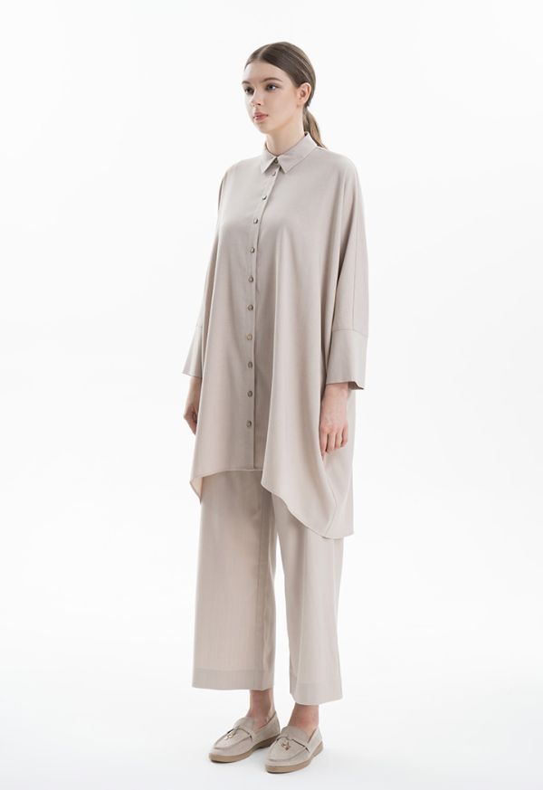 Solid Wide Leg Trousers -Sale