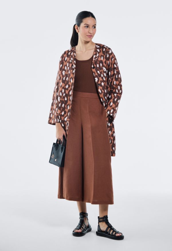 Oversized online leopard coat