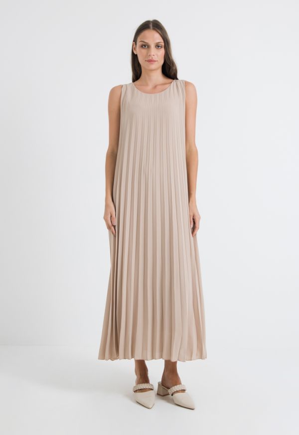 Pleated a hot sale line dress