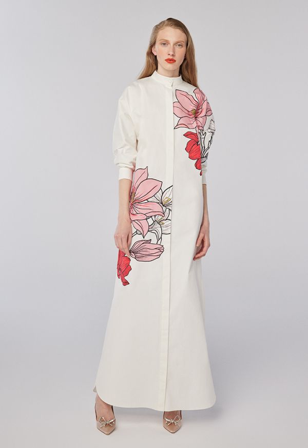 Flower Printed Maxi Dress -Sale