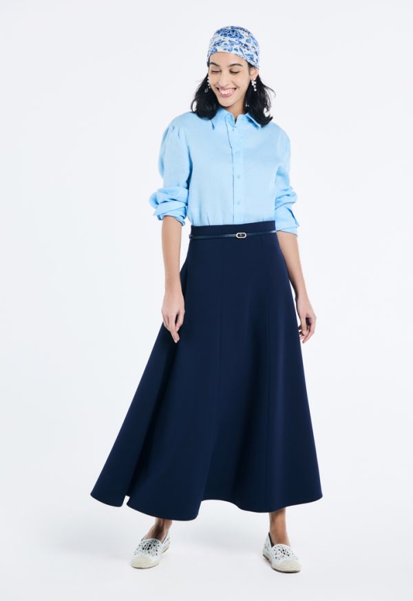Belted maxi skirt clearance