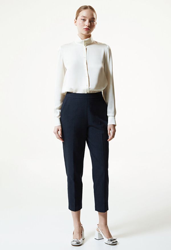 Textured clearance cigarette trousers