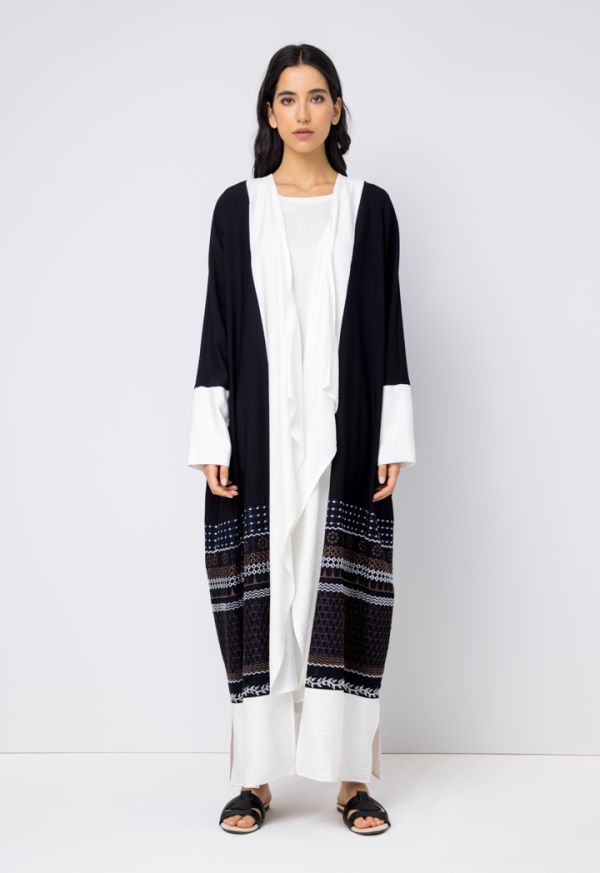 Open hot sale front abaya