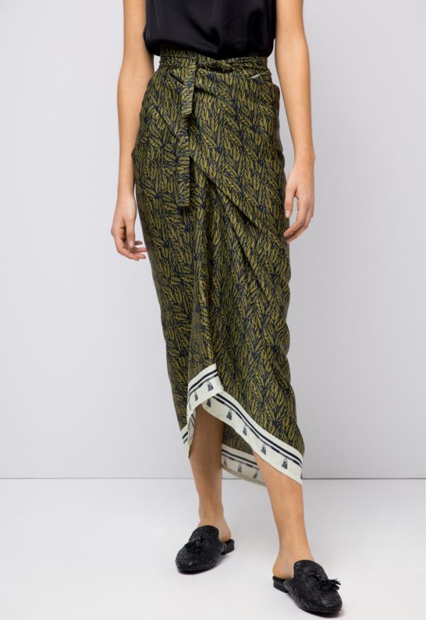 Maxi wrap outlet skirt